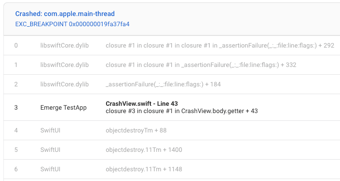 Firebase example crash