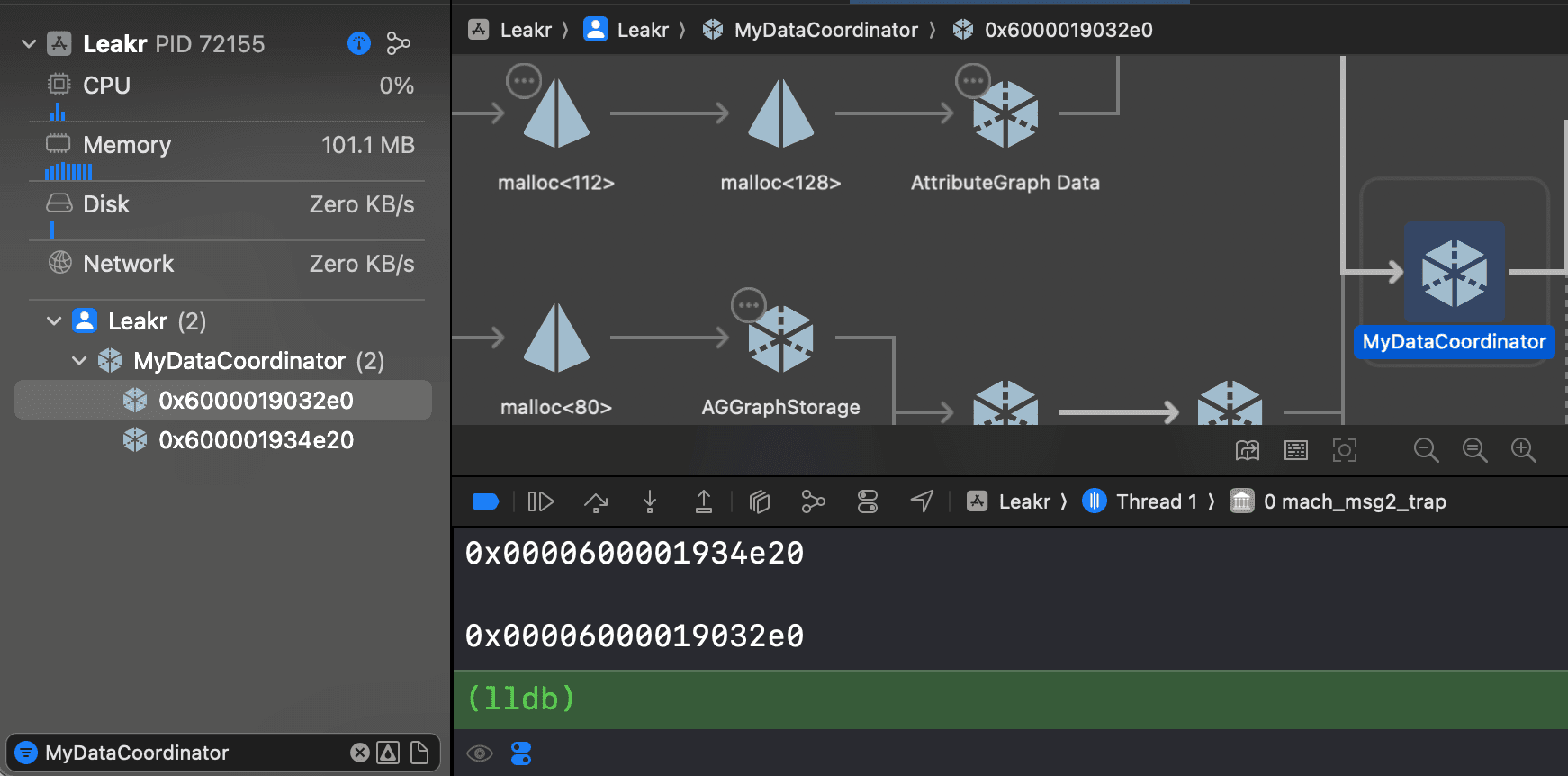 Emerge Tools Blog | The Memory Leak: An Xcode Detective Story