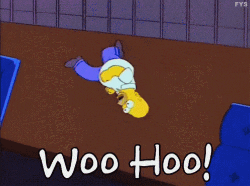 Homer Simpson saying woohoo!