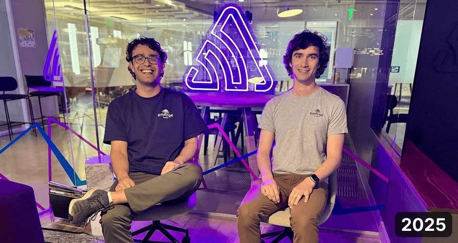Emerge Tools founders at the Sentry office after the acquisition