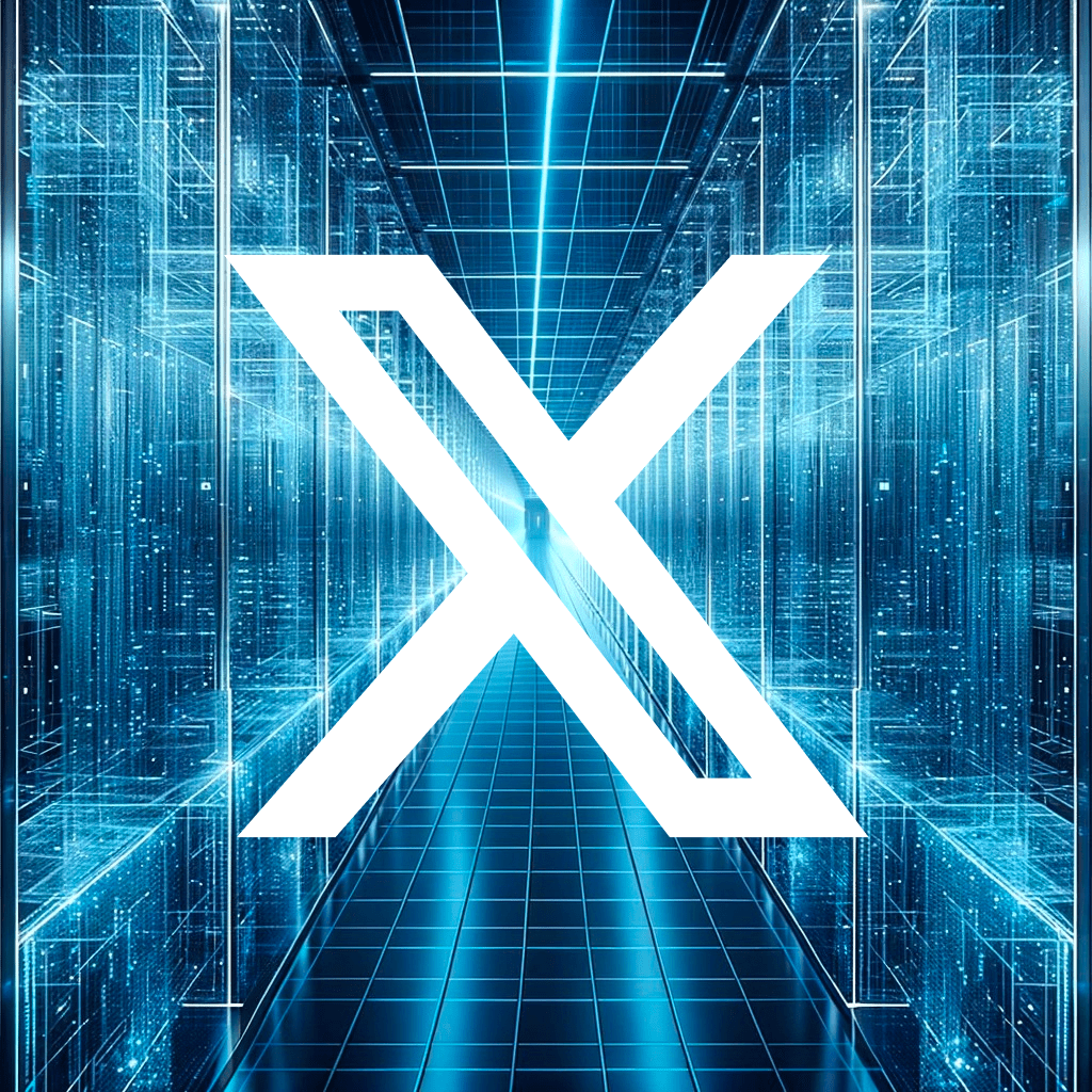Alternative X app icon with a sci-fi pattern in the background